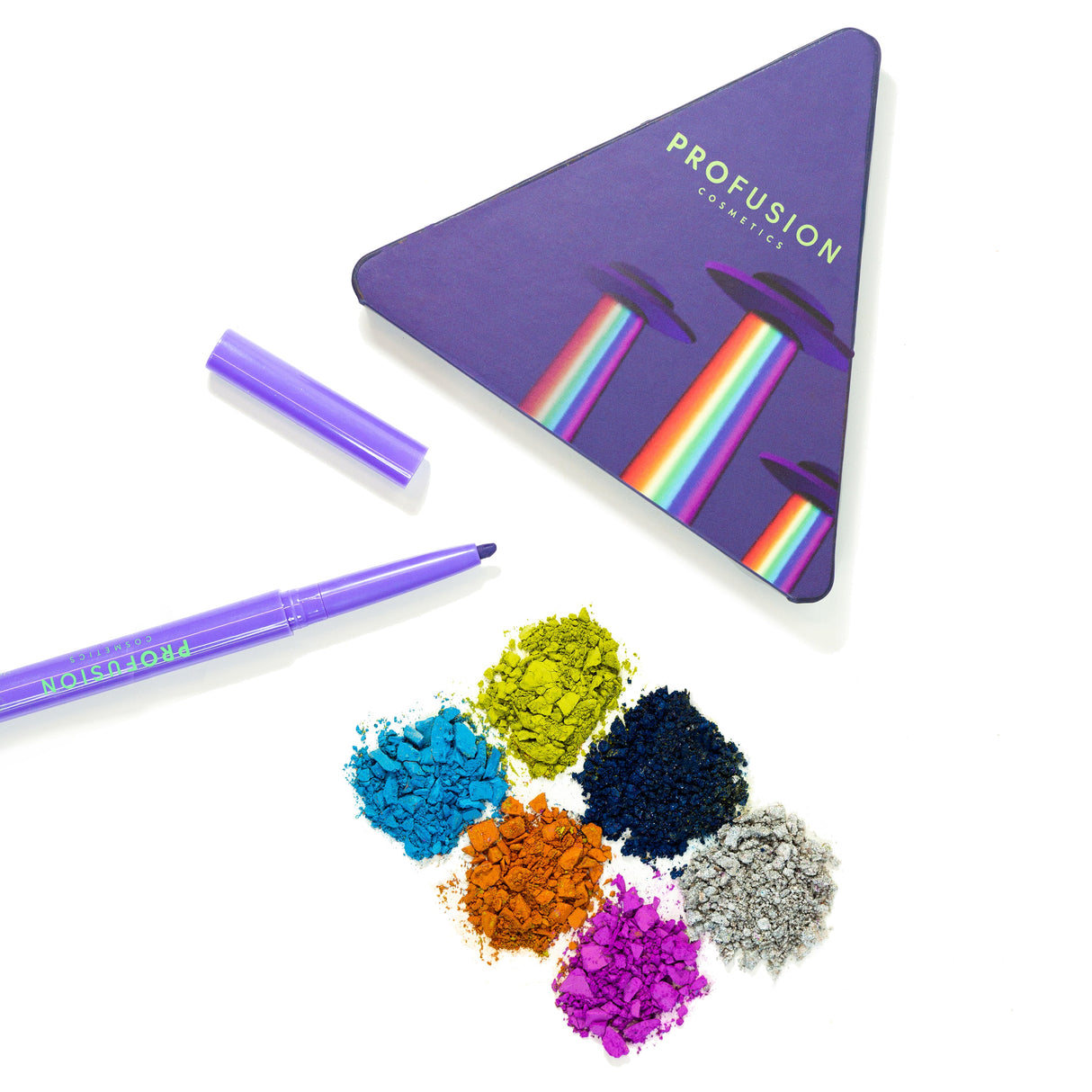 UFO | Beam It Up Kit: 6-Shade Palette + Neon Liner from Profusion Cosmetics