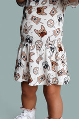EXCLUSIVE PUP CUPS DREAM BODYSUIT DRESS from DREAM BIG LITTLE CO