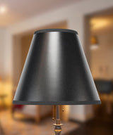 Black Parchment Empire 10"W x 9"H Lampshade From LampsUSA