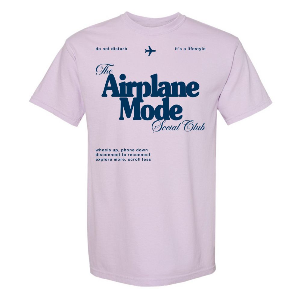 'Airplane Mode Social Club' T-Shirt from United Monograms