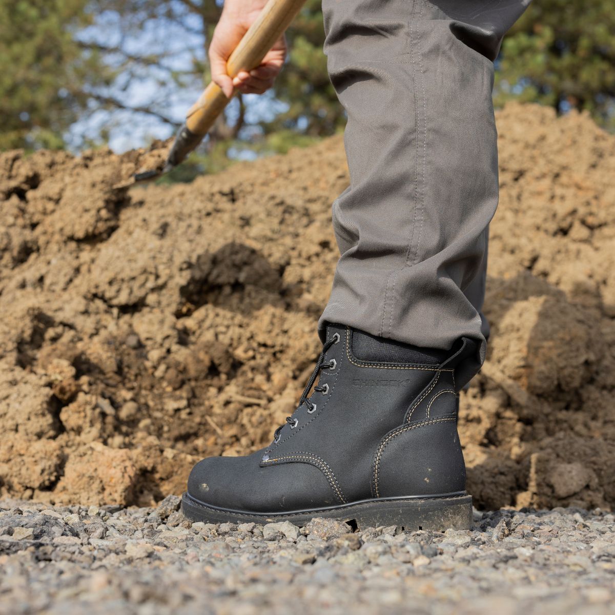 Oil Rigger 6” Steel Toe Men’s Work Boot - Black From Chinook Footwear
