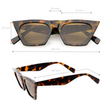 Women's Retro Oversize Wide Pointed Cat Eye Sunglasses C921 from zeroUV