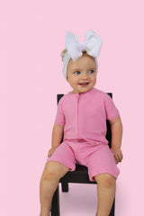 BELLA PINK RIB DREAM SHORTIE from DREAM BIG LITTLE CO