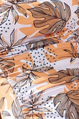 Square Neck Printed One-Piece Swimwear and Cover Up Swim Set from Enfance-Heureuse
