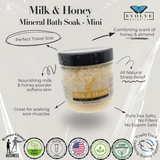 Mineral Soak - Milk & Honey (Bath Salt) Mini from Evolve Botanica