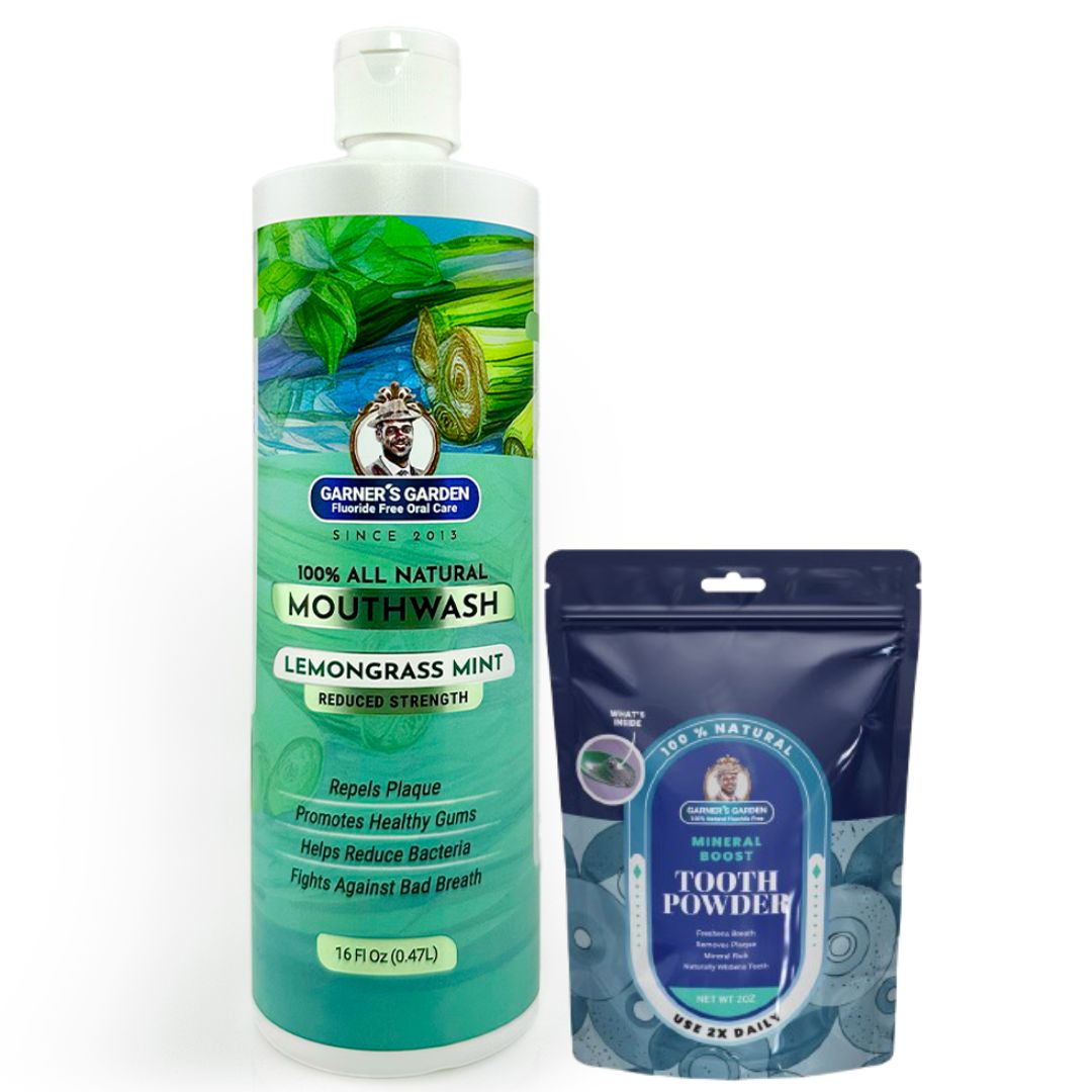 Natural Mouthwash and Tooth Powder | H2O2 | Antibacterial Fluoride-Free from Garner's Garden