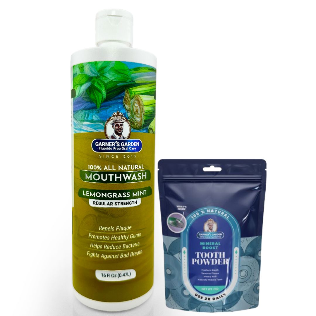Natural Mouthwash and Tooth Powder | H2O2 | Antibacterial Fluoride-Free from Garner's Garden