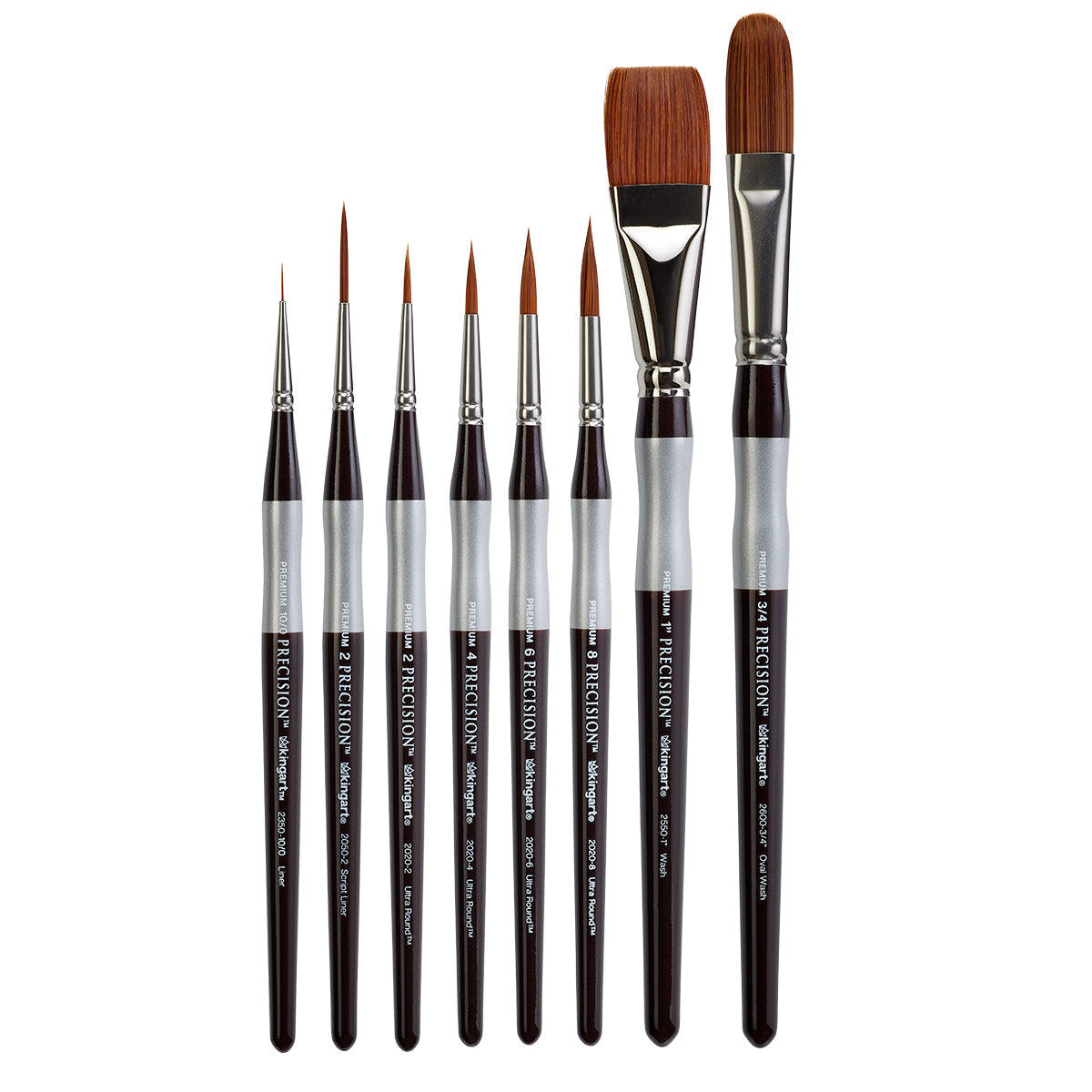 Precision™ Brushes 8 pc from KINGART