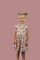 SWEET PEA SUSHI DREAM RUFFLE DRESS from DREAM BIG LITTLE CO