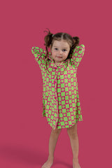 WILD DAISY CHECKERS GIRL'S DREAM GOWN from DREAM BIG LITTLE CO
