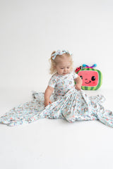 Dream Big Little Co x CoComelon SPRINGTIME MELON DREAM BOW HAIR CLIPS from DREAM BIG LITTLE CO