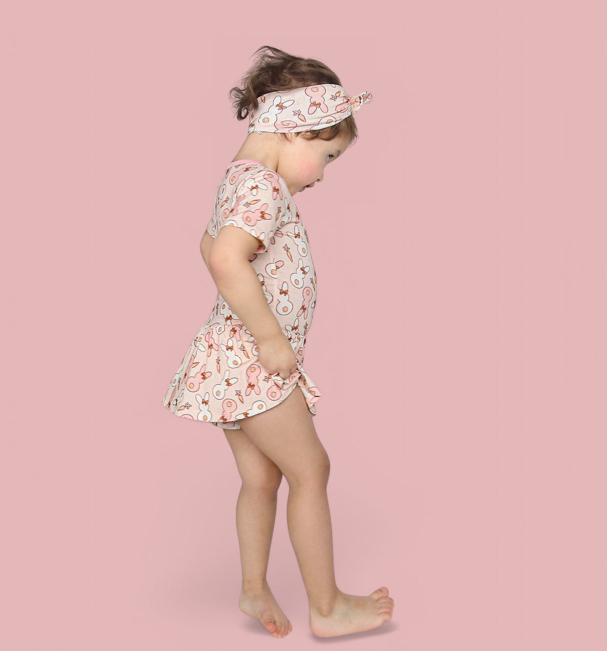 BUNNIES AND BOWS DREAM BODYSUIT DRESS from DREAM BIG LITTLE CO