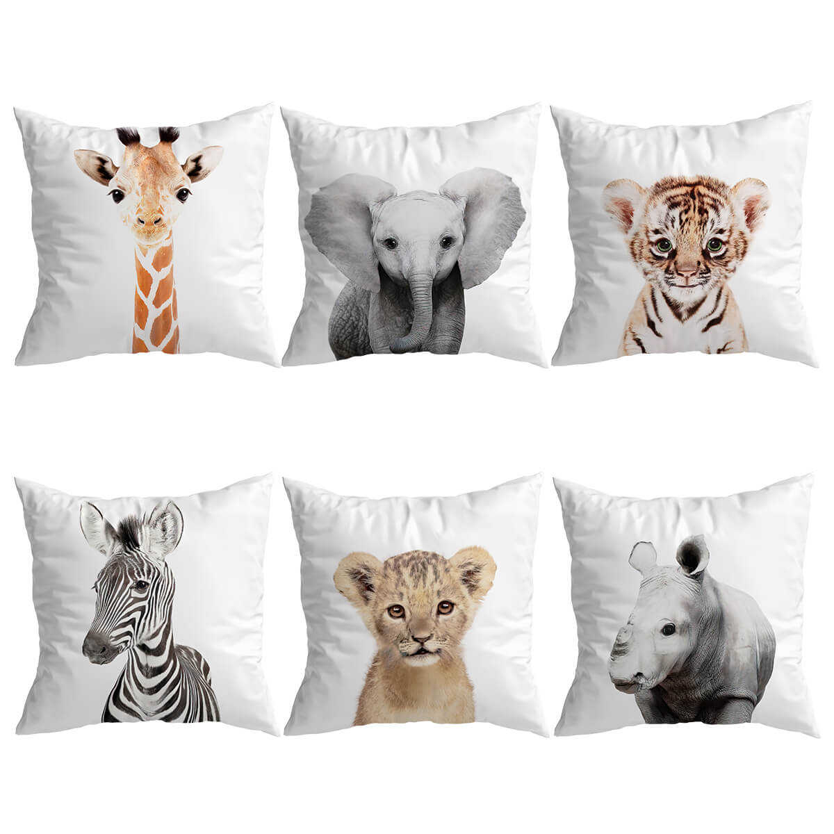 Safari Baby Animals Cushion Covers from Moderny