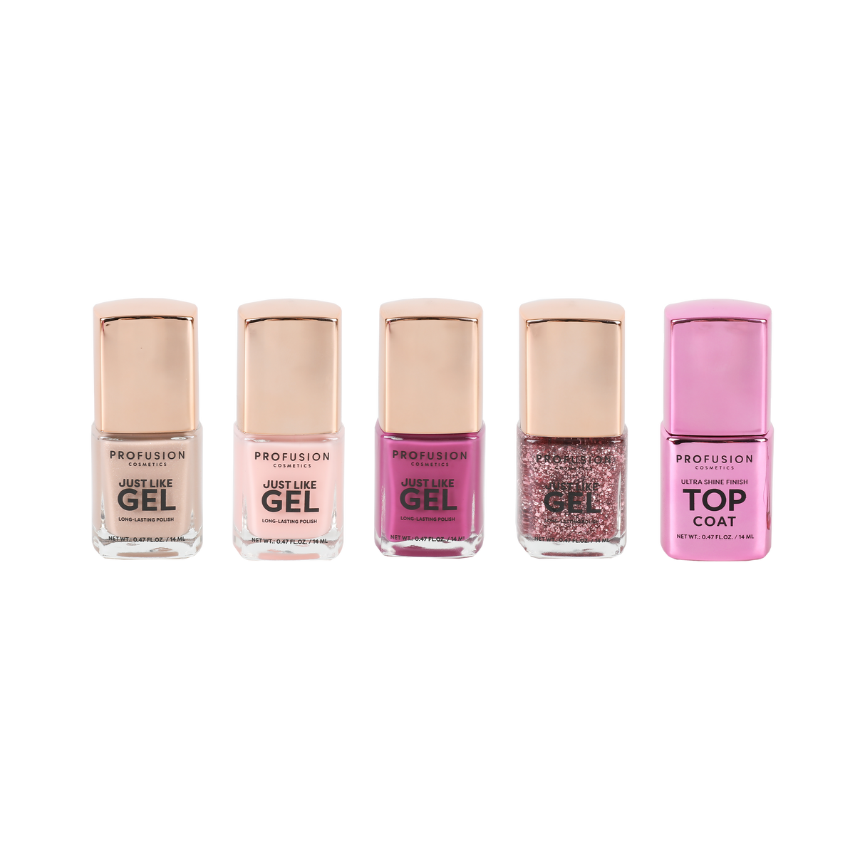 Shining Star Gel Effect Nail Polish Set from Profusion Cosmetics