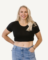 Crew Neck Boyfriend Halftee from HALFTEE Layering Fashions