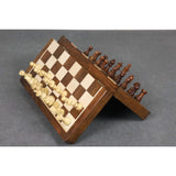 Large 14" Golden Rosewood & Maple Wooden Inlaid Magnetic Chess Set Board for  From Royal Chess Mall
