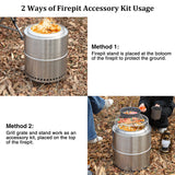 REDCAMP Fire Pit Accessory Kit for Stove From Redcamp