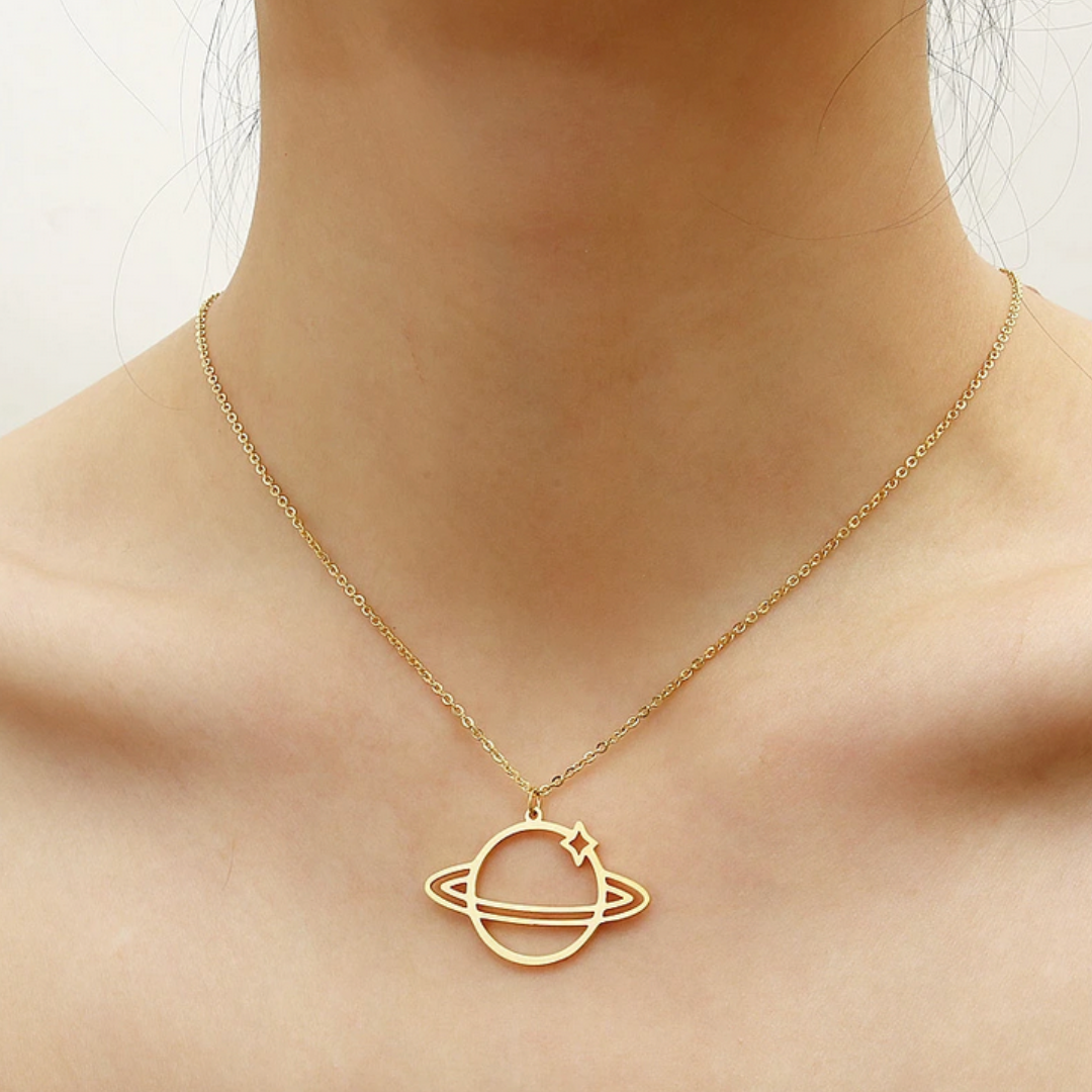 Return to Saturn Necklace - Gold from Medusa's Makeup