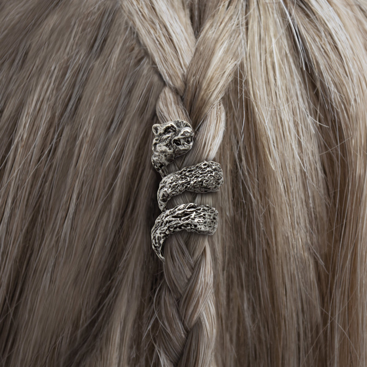 Fenrir Beard Rings (Silver - 8) from Norse Tradesman