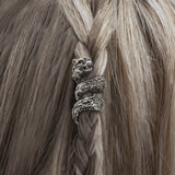 Fenrir Beard Rings (Silver - 8) from Norse Tradesman