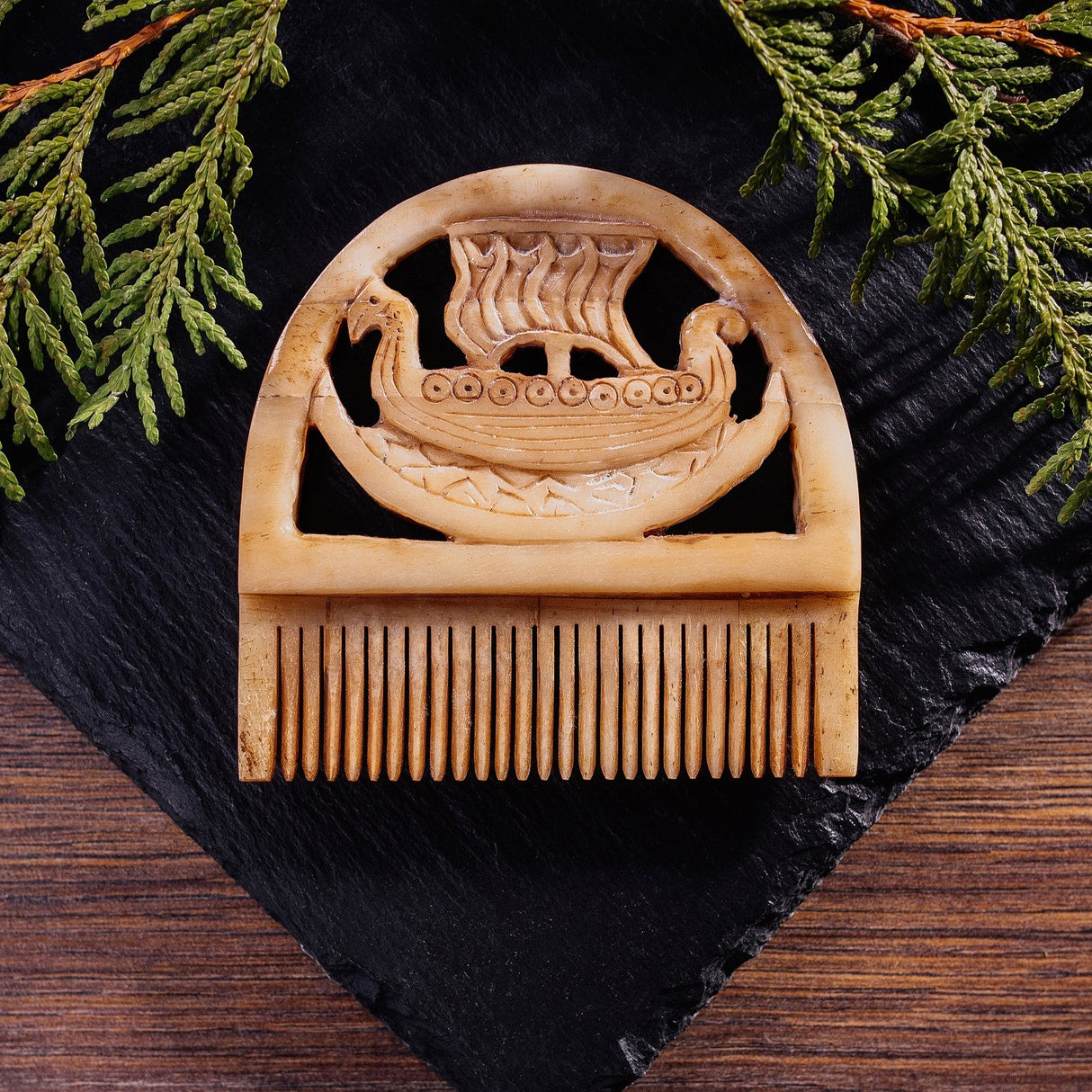 Bone Beard Comb - Drakkar from Norse Tradesman