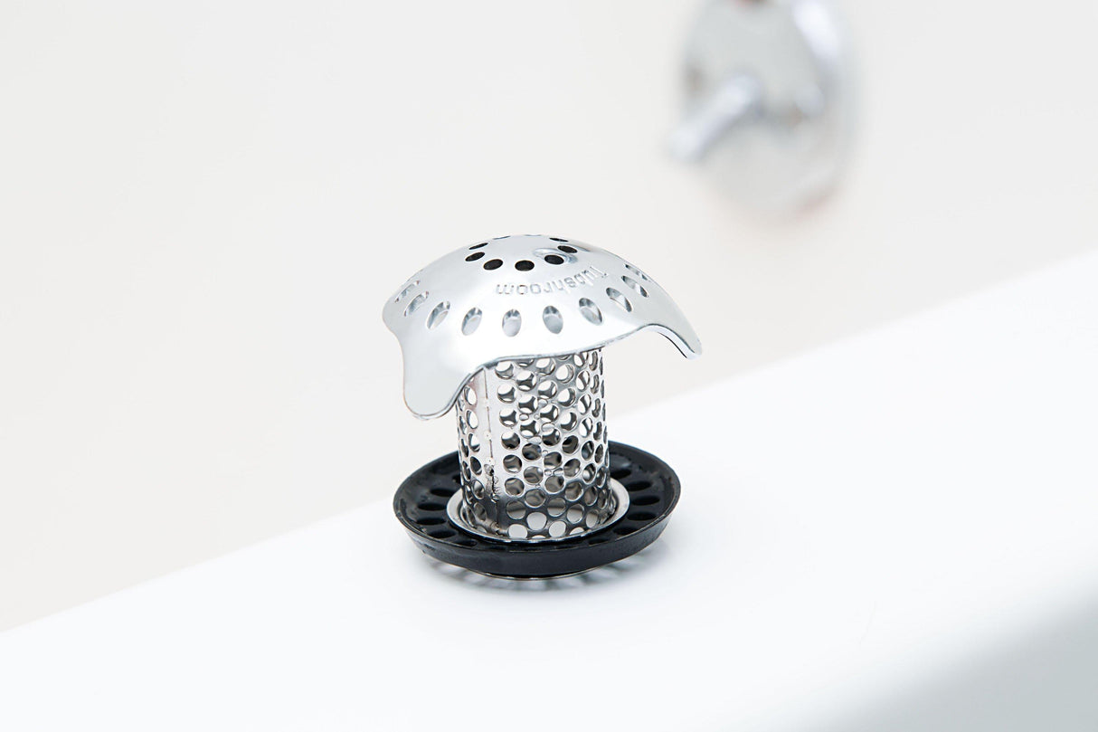 TubShroom Ultra (Stainless) Plus StopShroom® Plug Combo for Tub Drains from TubShroom.com
