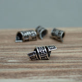 Rune Beard Rings - (Silver - 8) from Norse Tradesman