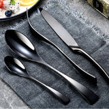 All Black Flatware Set from Moderny
