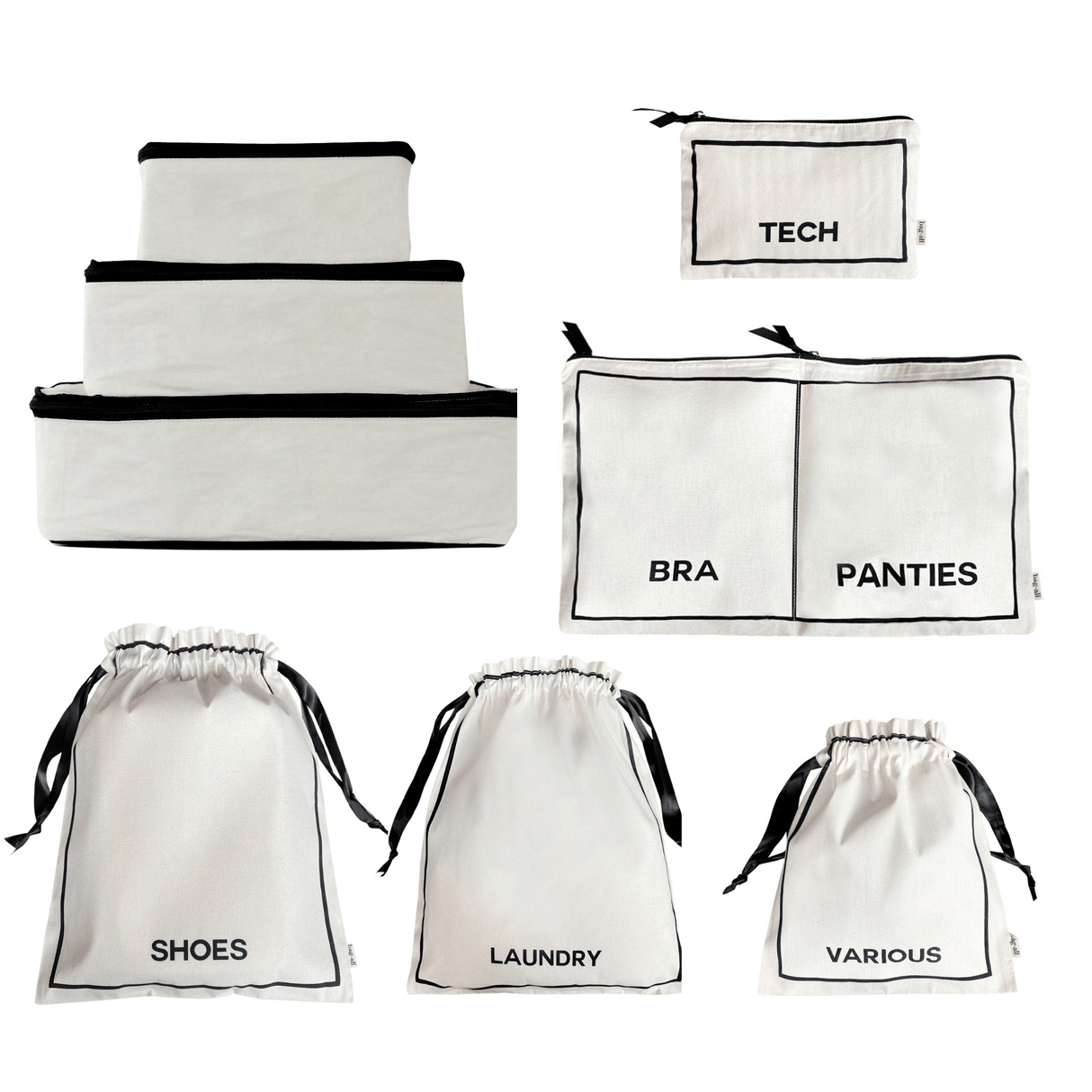 BA Travel Set, 8-pack Cream From Bag-all