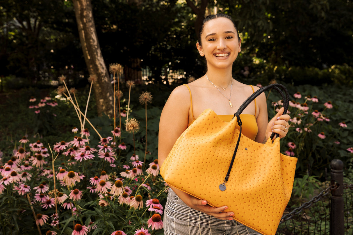Naomi - Hot Pink Vegan Leather Tote Bag from Gunas New York