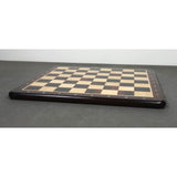 Flat 19" Chessboard in Rosewood & Maple Wood - 50 mm Square - Algebraic Notations From Royal Chess Mall