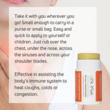 Cough Cold Congestion Balm Stick From Dr. Cole's Herbal Remedies