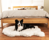 PupRug by Paw.com™ Faux Fur Orthopedic Dog Bed - Curve Polar White from Paw.com