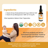 Organic Liquid Vitamin D3 with K2 from Serawise
