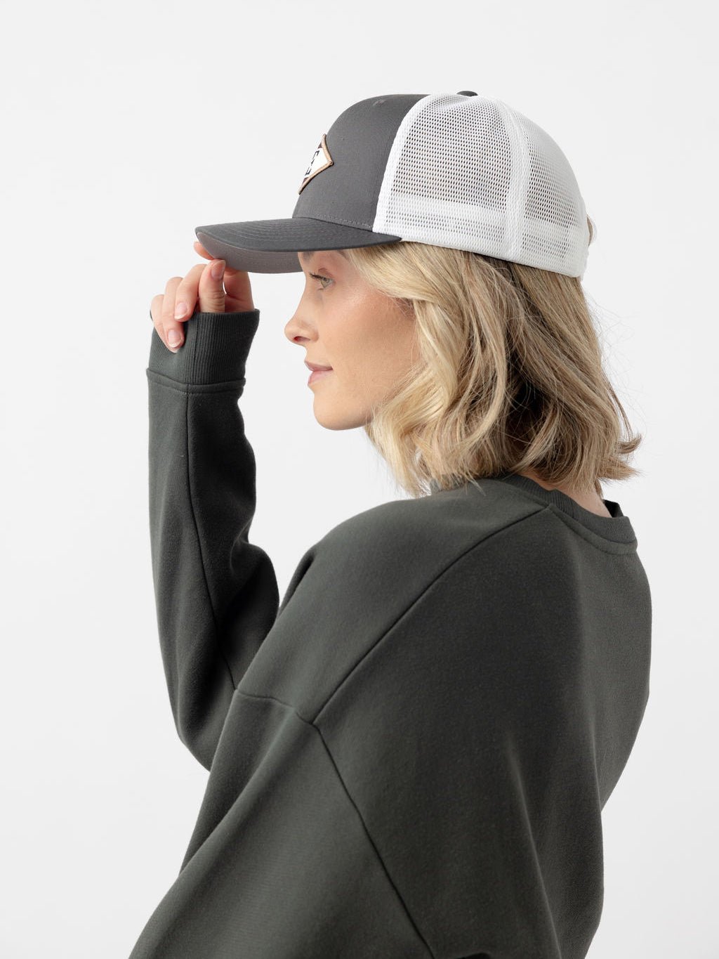Diamond Mesh Trucker Hat from Cozy Earth