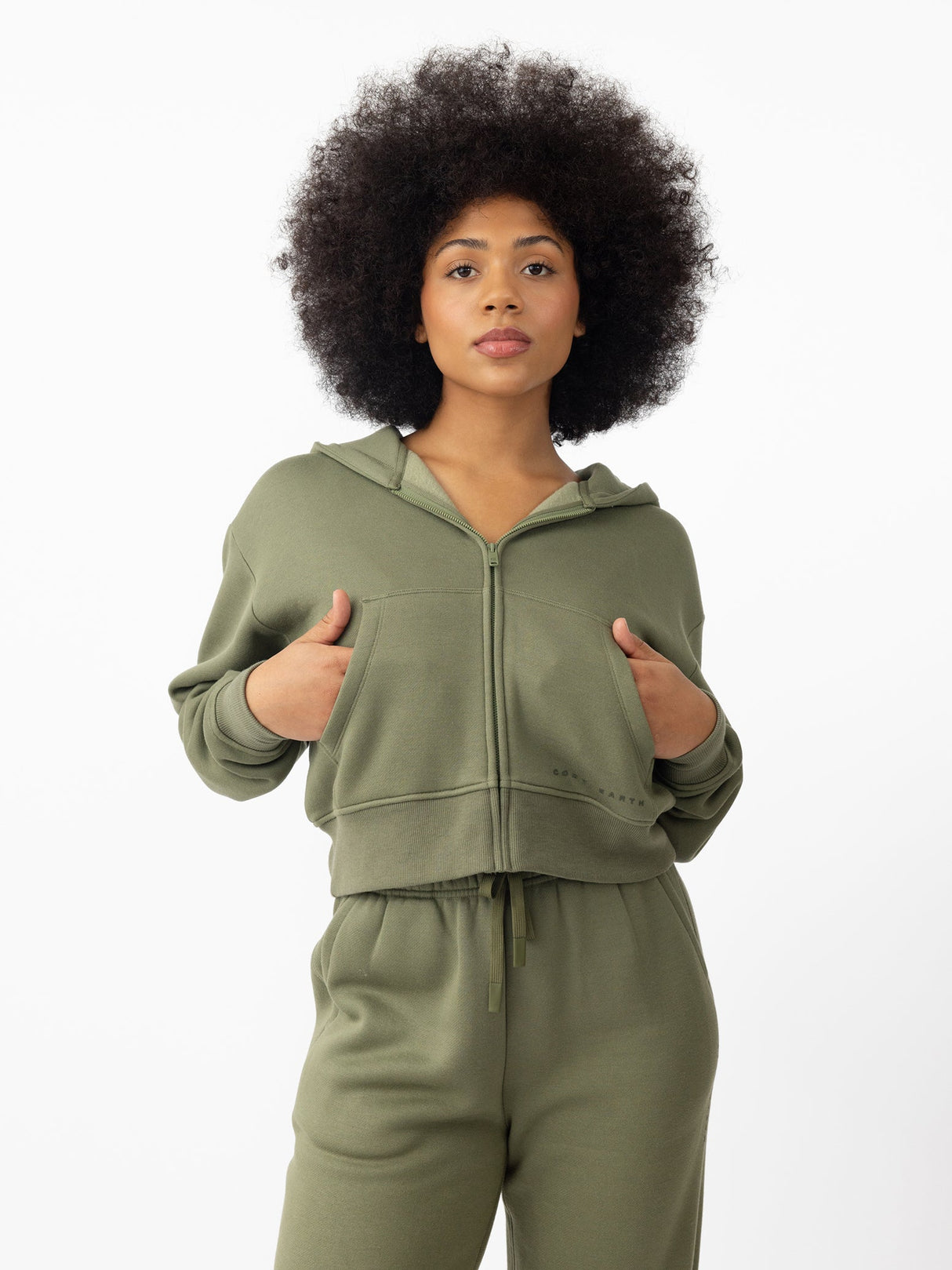 Women's CityScape Cropped Full Zip from Cozy Earth