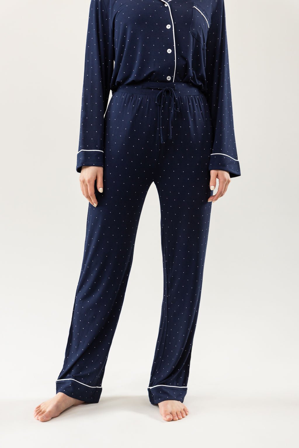 Women's Bamboo Stretch-Knit Long Sleeve Pajama Set from Cozy Earth
