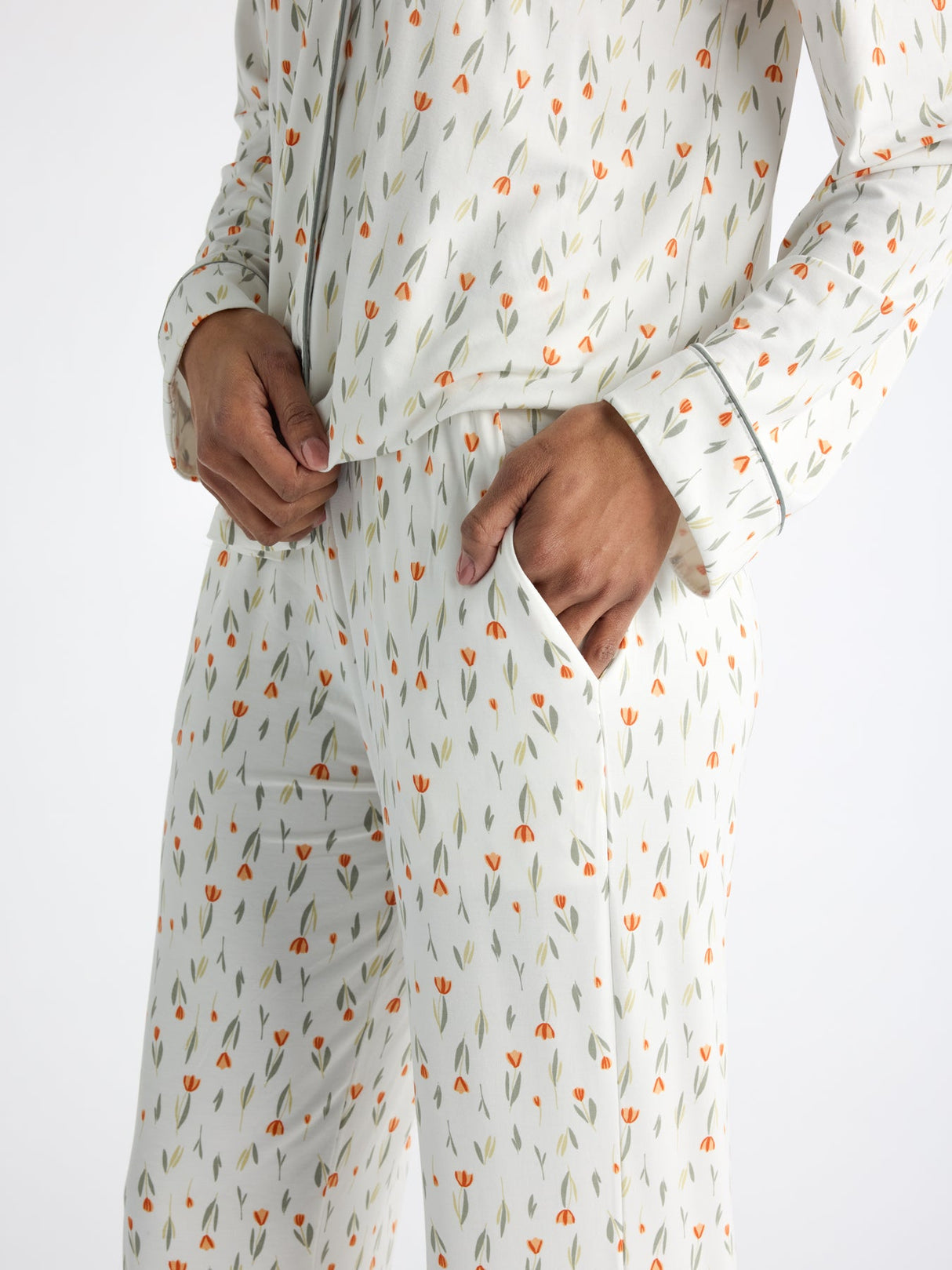 Women's Bamboo Stretch-Knit Long Sleeve Pajama Set from Cozy Earth