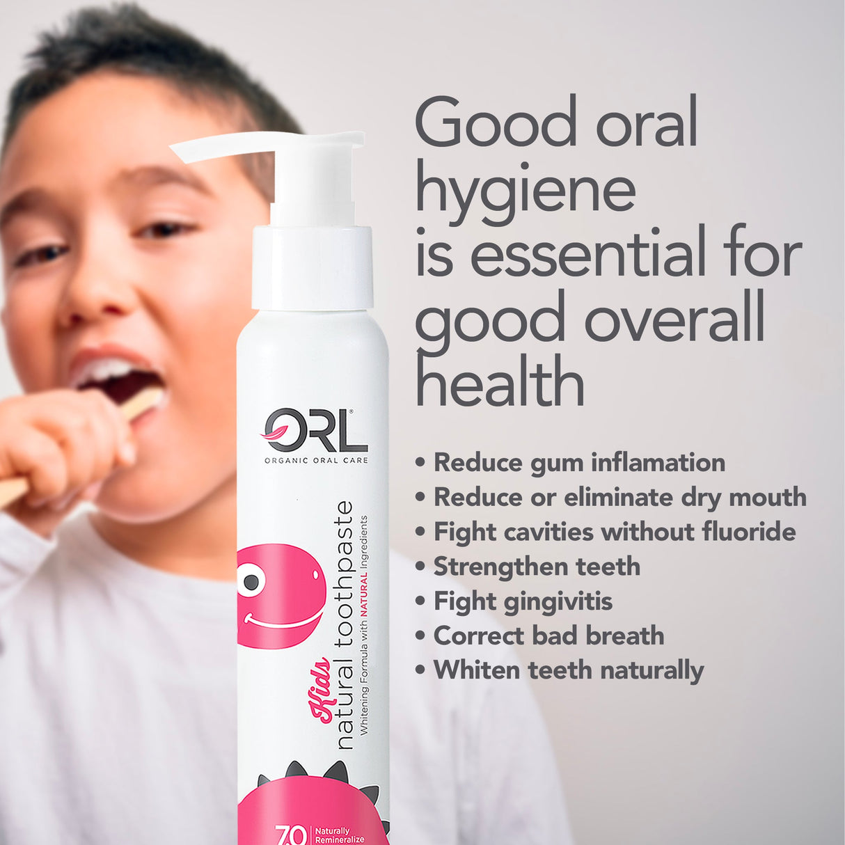 Kids Fluoride Free Natural Toothpaste from ORL