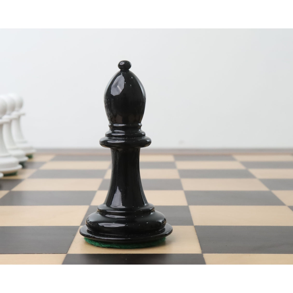 Soviet Reproduced 1940s' Chess Set- Chess Pieces Only - Black and White Lacquer Boxwood From Royal Chess Mall