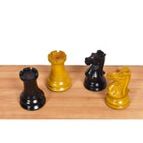 Jacques Cook Staunton Collectors Chess Set- Chess Pieces Only - Ebony Wood - 3.75" From Royal Chess Mall