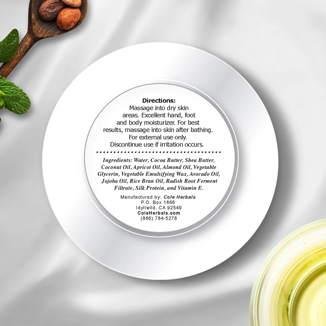 Dr. Cole's Gourmet Body Butter - AMBER LAVENDER From Dr. Cole's Herbal Remedies