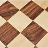 21" Drueke Style Golden Rosewood & Maple Wood Chess board - 55 mm square - Matt Finish from Royal Chess Mall