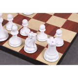 Jacques Cook Staunton Collectors Chess Set- Chess Pieces Only 1849  - Red & White - 3.75" From Royal Chess Mall