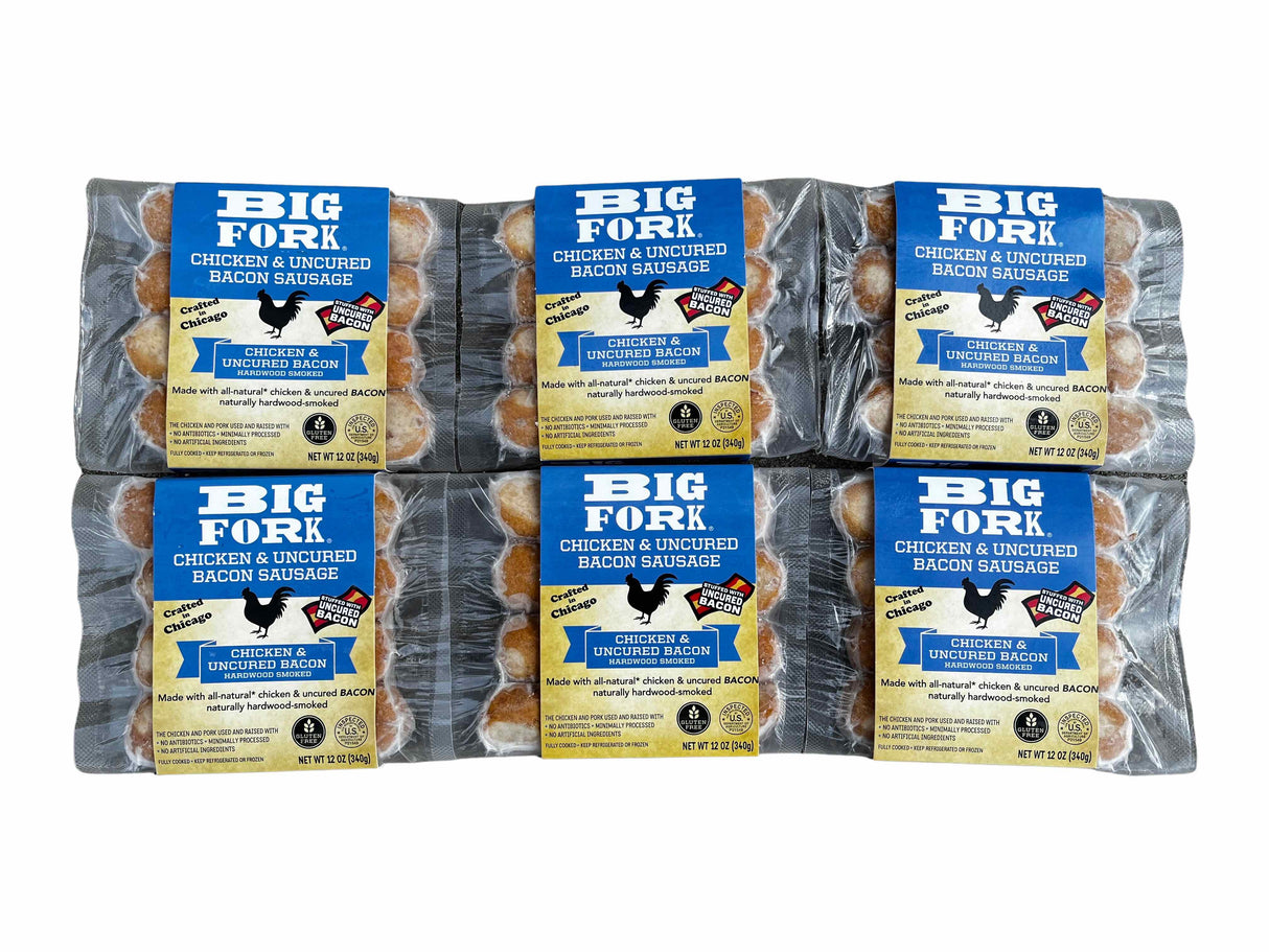 Bacon Sausage 6 Pack - Single Flavor from Big Fork Brands