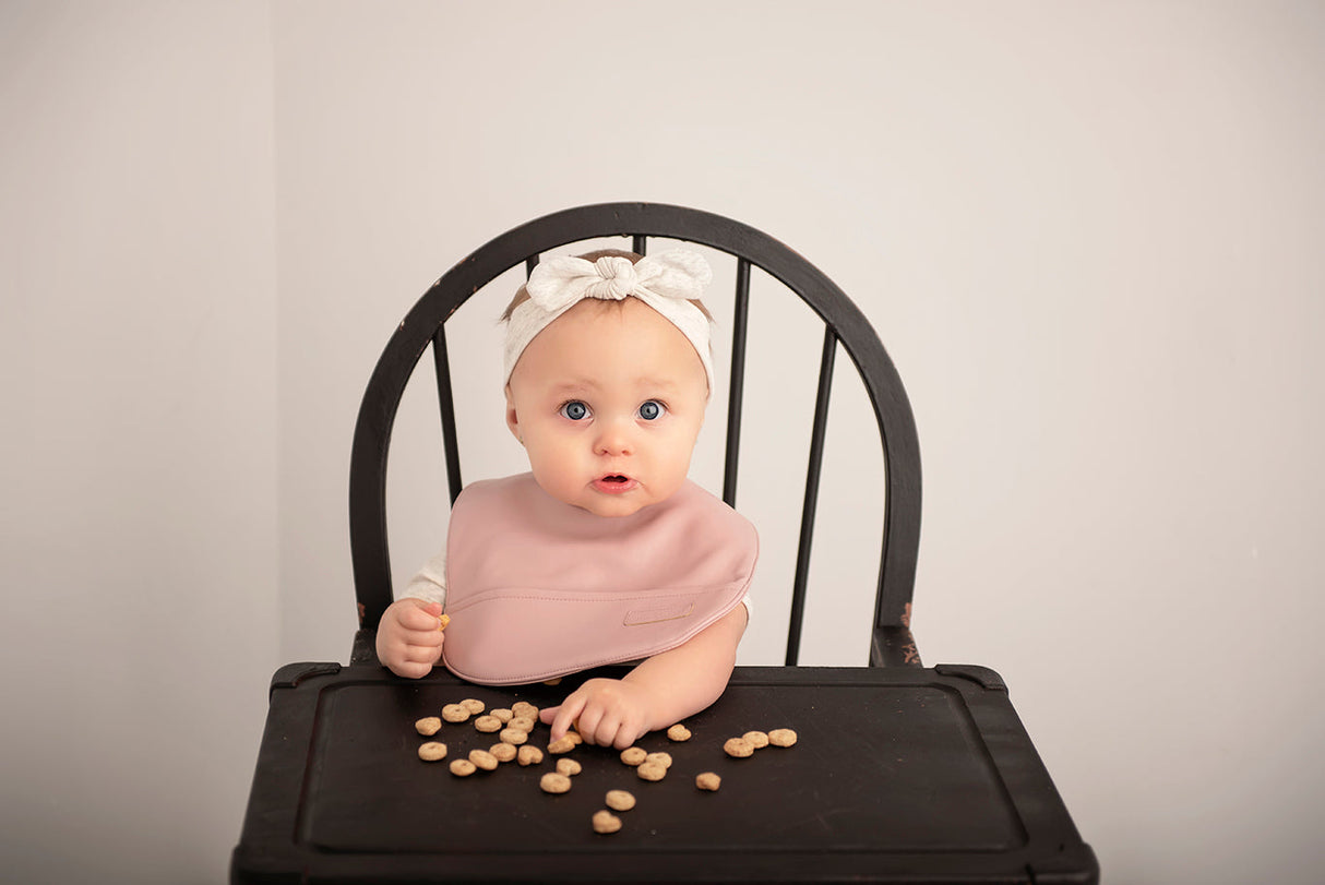 Classic Single Mauve Bib from Bleu La La
