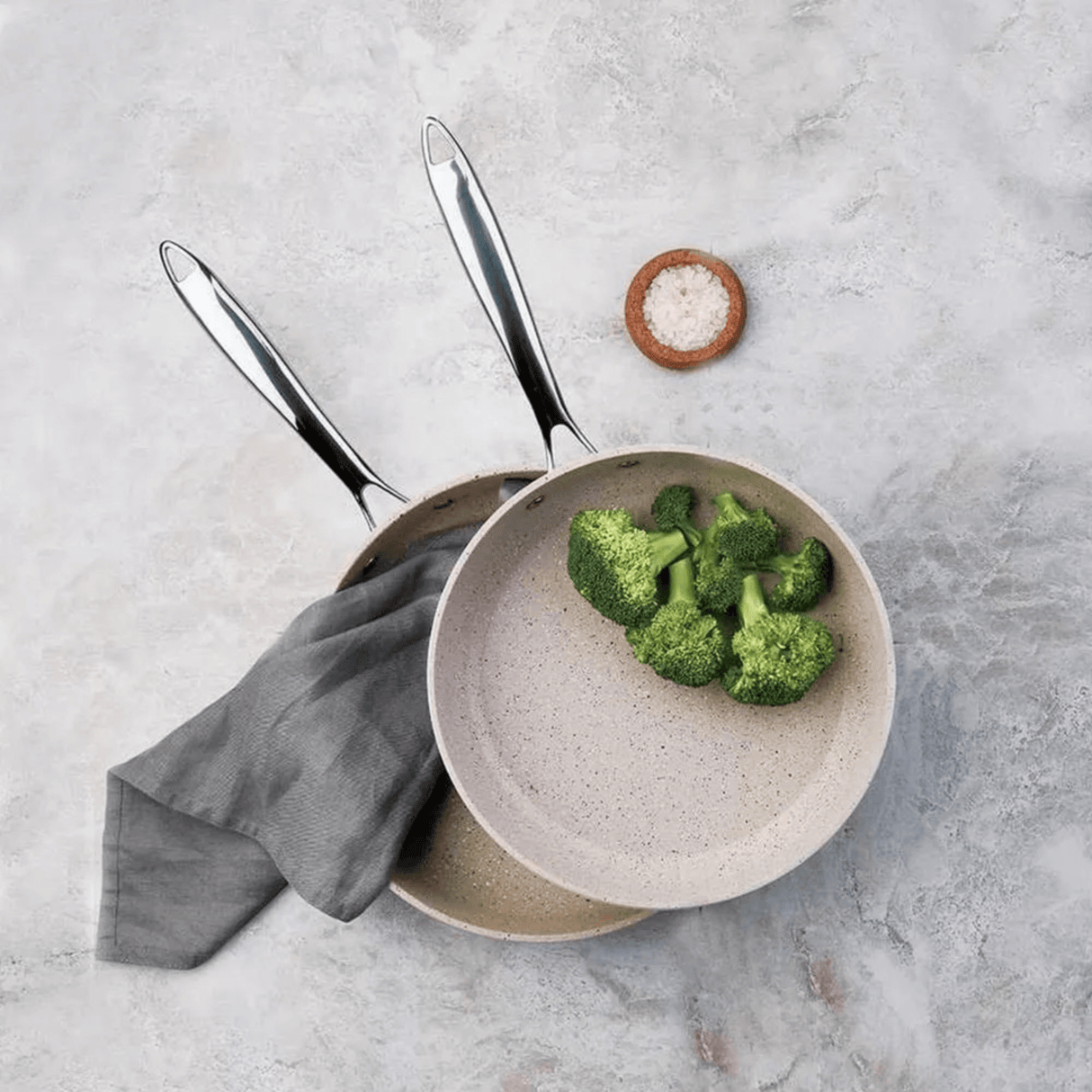 Korkmaz Granita 9.5-Inch Non-Stick Aluminum Fry Pan and Tava from Jupiter Gear Home