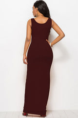 Scoop Neck Wide Strap Maxi Dress from Enfance-Heureuse
