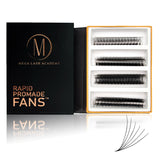 Mix Rapid 6D Promade Fans® - 1000 Fans from Mega Lash Academy