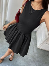 Perfee Ruched Sleeveless Mini Dress from Enfance-Heureuse